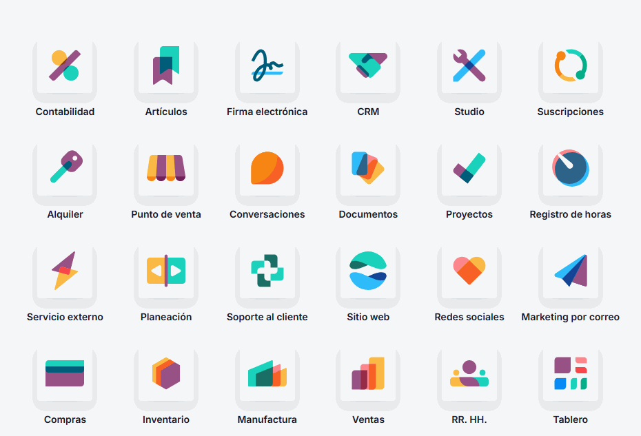 Odoo • Una imagen con una leyenda